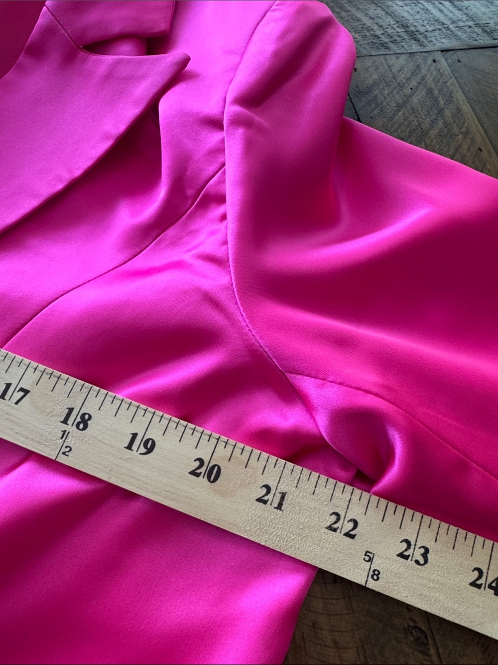 Hot Pink Women's Blazer Jacket by First Love Sz 1X - Picture 5 of 8
